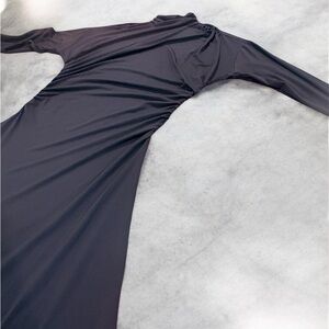 RW&CO. Dark Brown Long Sleeve Dress